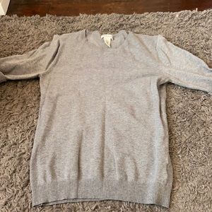 grey, short sleeved, sweater
